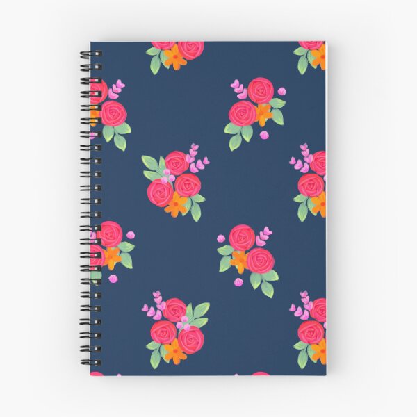 Item preview, Bright Rose Blooms- Navy Background designed and sold by Studio-Ithelda.
