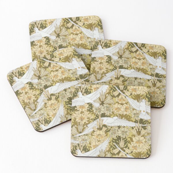 Item preview, Doves and flowers designed and sold by Misschemical.