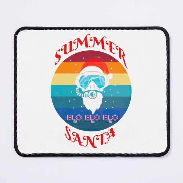 Item preview, Summer Santa Scuba Diver White Background designed and sold by KeysTreasures.