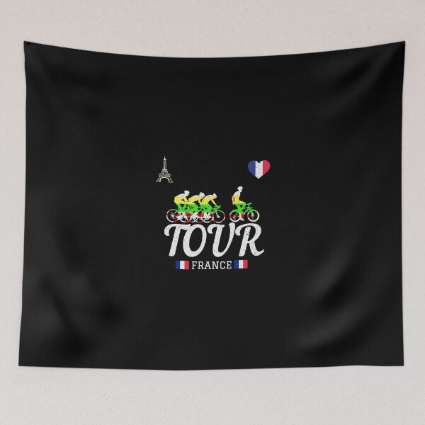 Item preview, Tour France T-Shirt Eiffel Tower French Flag Bicycle Racing designed and sold by urlanne.