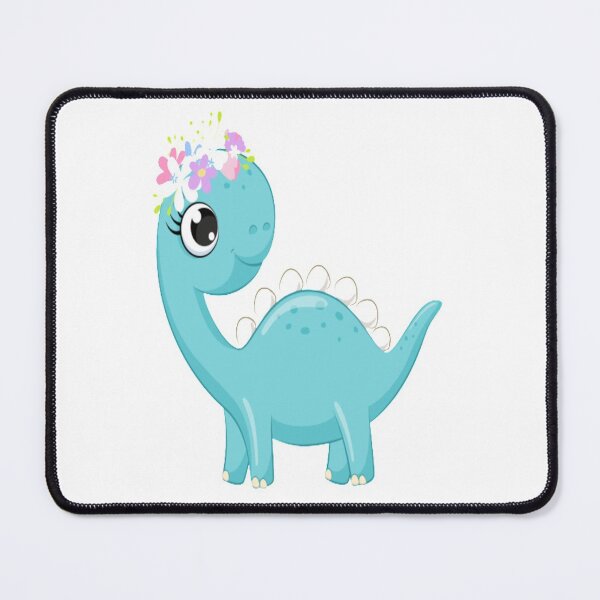 Item preview, Cool riddles Cute girl dinosaur with flowers for kids sticker and classic T-SHIRT  designed and sold by angel1818.