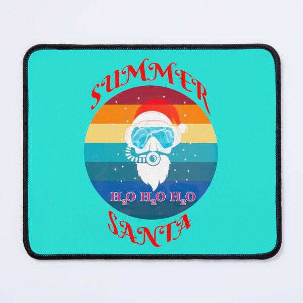 Item preview, Summer Santa Scuba Diver Black Background designed and sold by KeysTreasures.