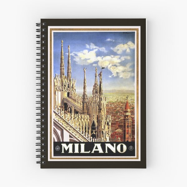 Item preview, Vintage Milan Travel Advertisement - Milano Art Reproduction designed and sold by molamode.