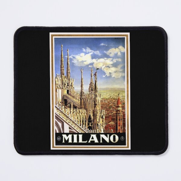 Item preview, Vintage Milan Travel Advertisement - Milano Art Reproduction designed and sold by molamode.