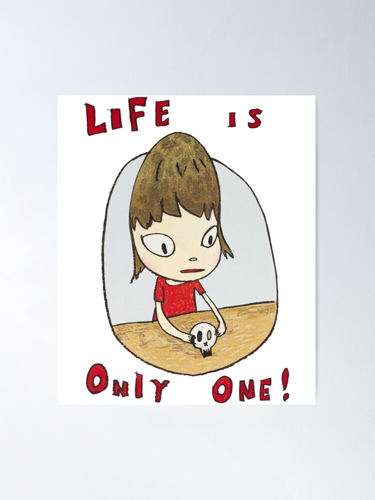 Life is Only One Yoshitomo Nara Art Painting Brooch Metal Badge