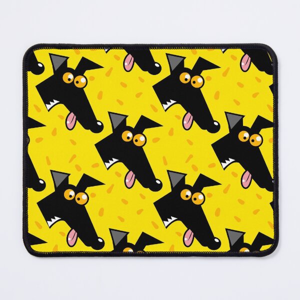 Seamless Derp: Yellow Mouse Pad
