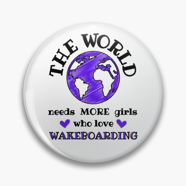 Item preview, The world needs more girls who love wakeboarding designed and sold by TheGreenGoat.