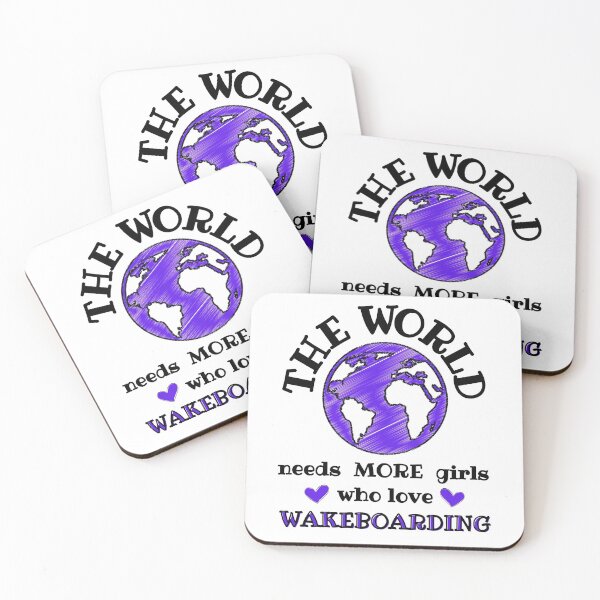 Item preview, The world needs more girls who love wakeboarding designed and sold by TheGreenGoat.