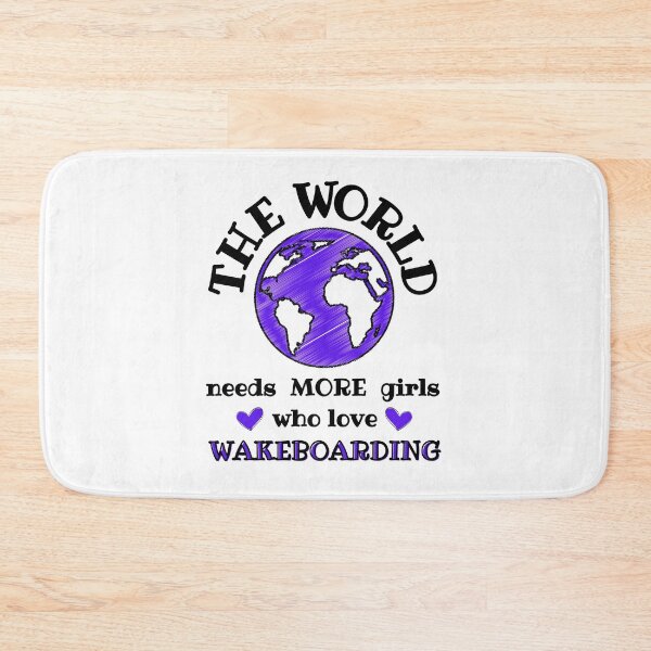 Item preview, The world needs more girls who love wakeboarding designed and sold by TheGreenGoat.
