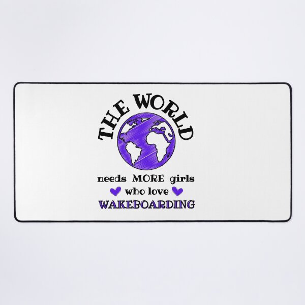 Item preview, The world needs more girls who love wakeboarding designed and sold by TheGreenGoat.