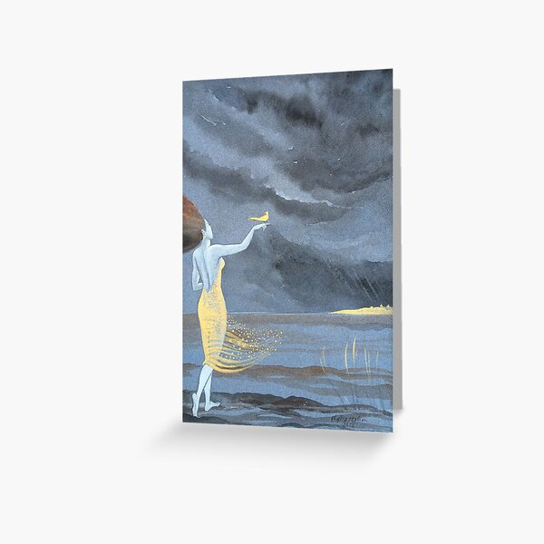 Messenger From a Golden Land Greeting Card