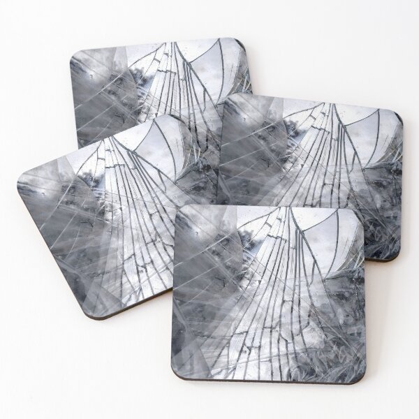 Item preview, Abstract Mirrored Ghost, black and white designed and sold by Anna Lemos.