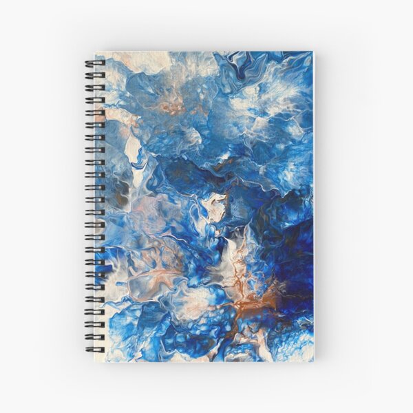 Crashing Universe Waves Spiral Notebook