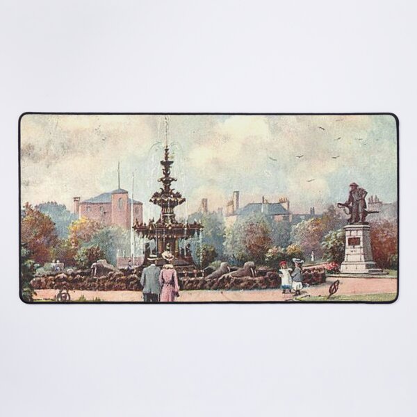 Item preview, Vintage Illustration of Fountain Gardens, Paisley designed and sold by yourscotland.