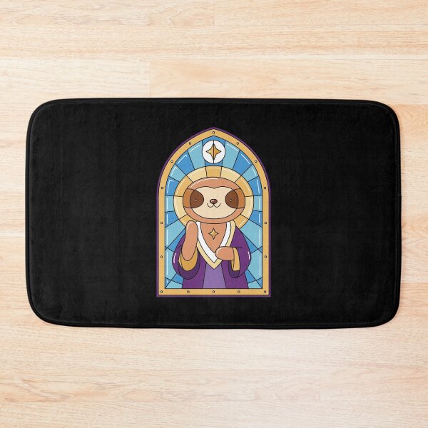 Item preview, Sloth Church Window Catholic figure Stained Glass designed and sold by NeXore.