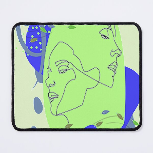 Item preview, Minimalist Linear Abstract Faces and Shapes, NR 2, Abstract Linear Design, Trippy Psychedelic Arte Abstracto designed and sold by Adri Barnard.