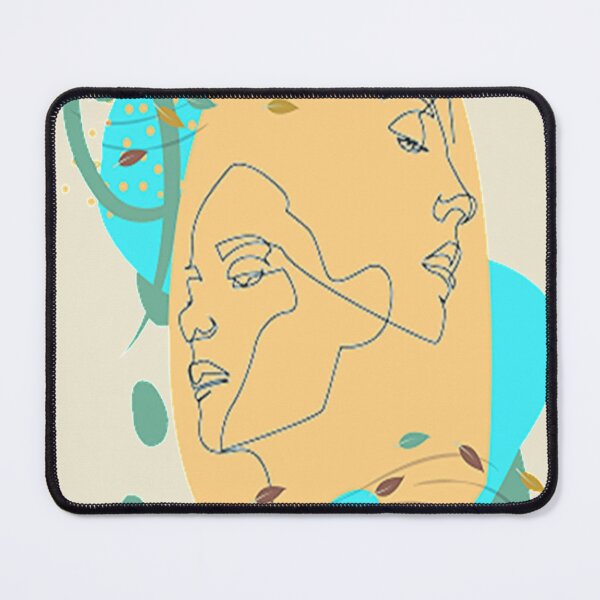 Item preview, Minimalist Linear Abstract Faces and Shapes, Abstract Linear Design, Trippy Psychedelic Arte Abstracto designed and sold by Adri Barnard.