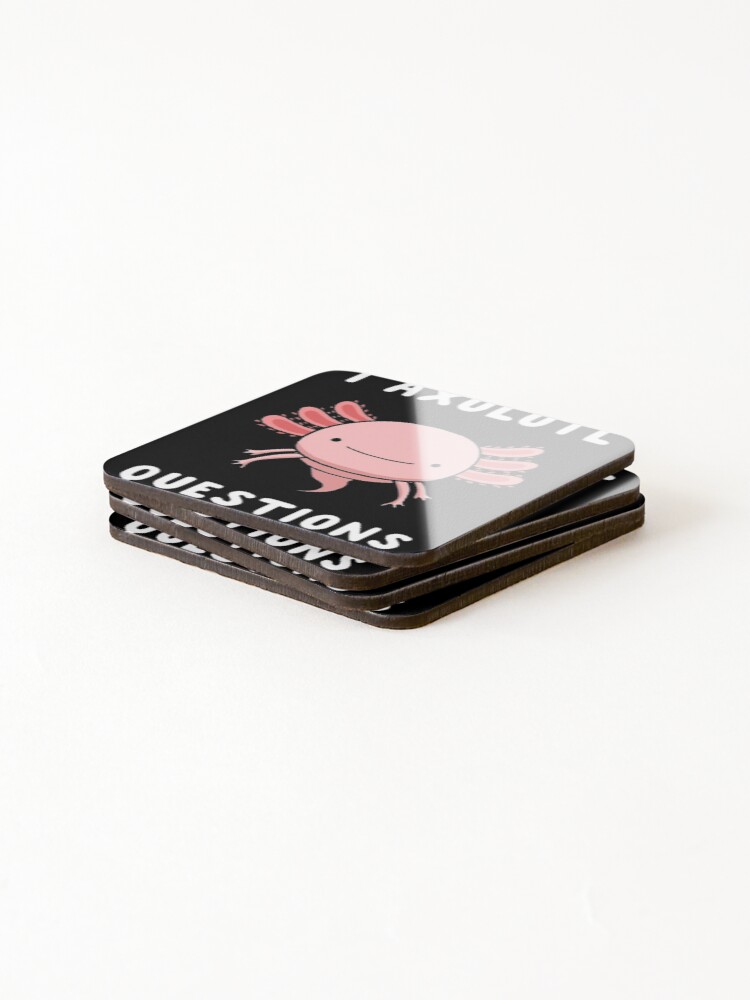Thumbnail 4 of 5, Coasters (Set of 4), I AXOLTL QUESTIONS | designed and sold by Codeking005.