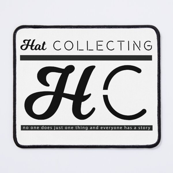 Hat Collecting Logo Mouse Pad