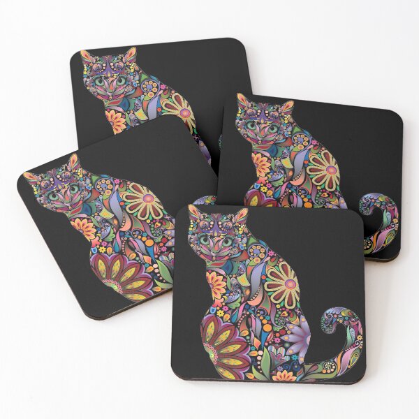 Item preview, Aesthetic Black cat cartoon - Cat Essential designed and sold by quotifymemes.