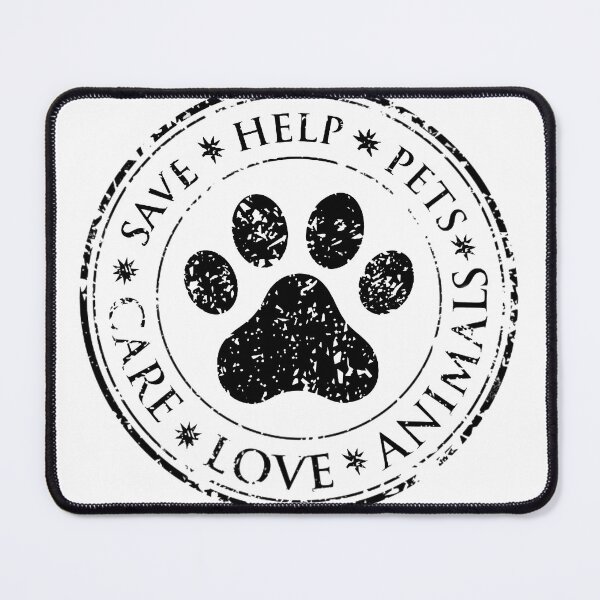 Item preview, Dog Paw Sign Icon Pets Symbol Dirty Textured designed and sold by WearWolfDesigns.