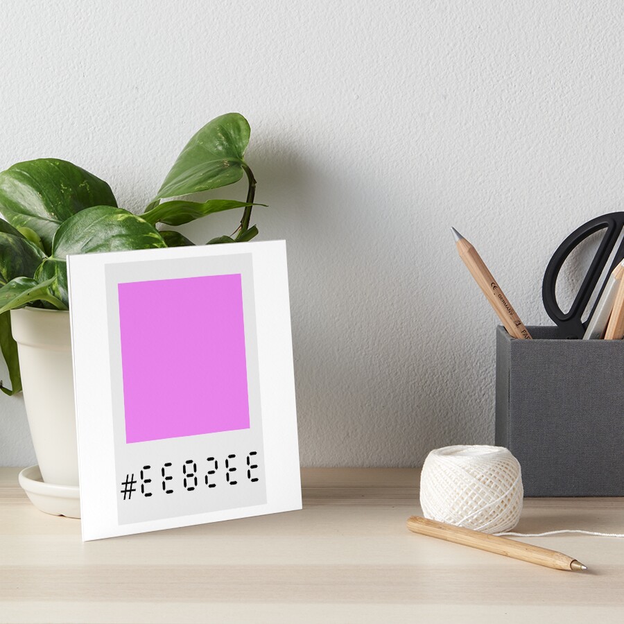 "ee82ee hex code picture frame" Art Board Print by niasuperstar