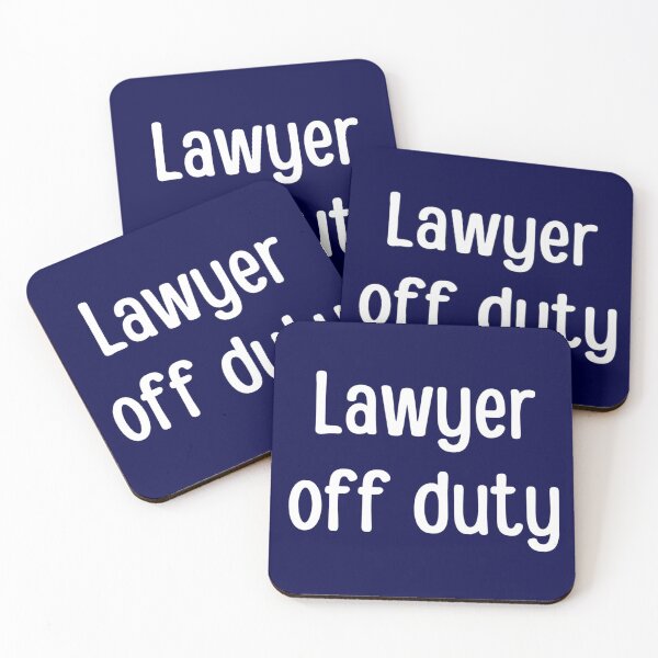 Item preview, Lawyer off duty - funny lawyer gift (white/grey) designed and sold by PickaSticka.