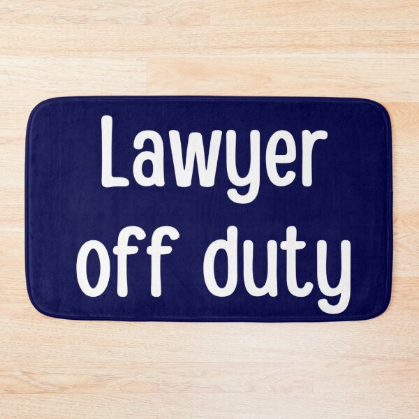 Item preview, Lawyer off duty - funny lawyer gift (white/grey) designed and sold by PickaSticka.