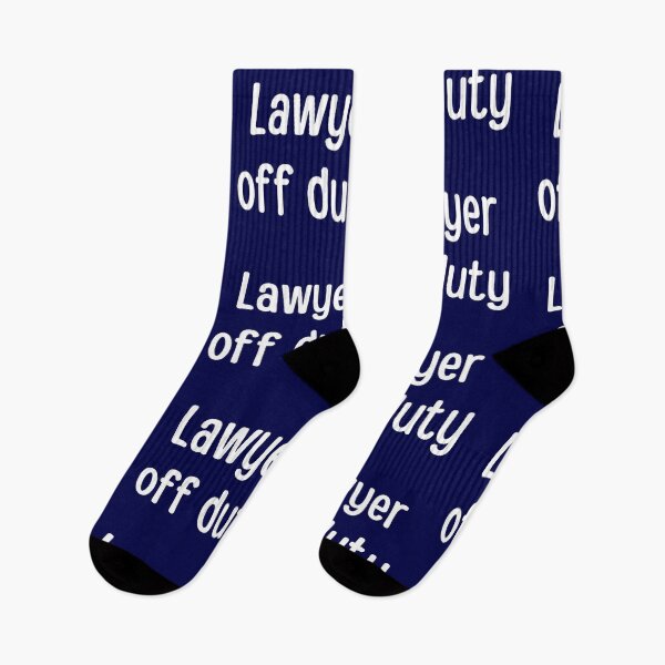 Item preview, Lawyer off duty - funny lawyer gift (white/grey) designed and sold by PickaSticka.