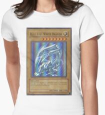Blue-eyes white dragon Women's Fitted T-Shirt