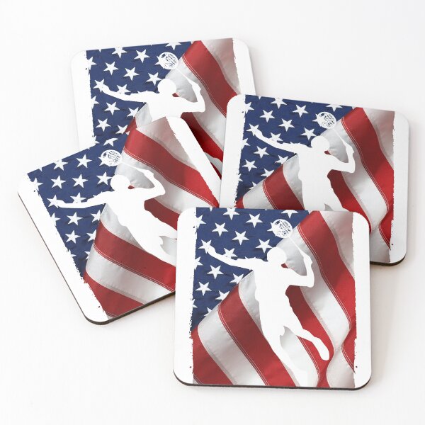 Item preview, American Badminton Flag designed and sold by spaceopy.