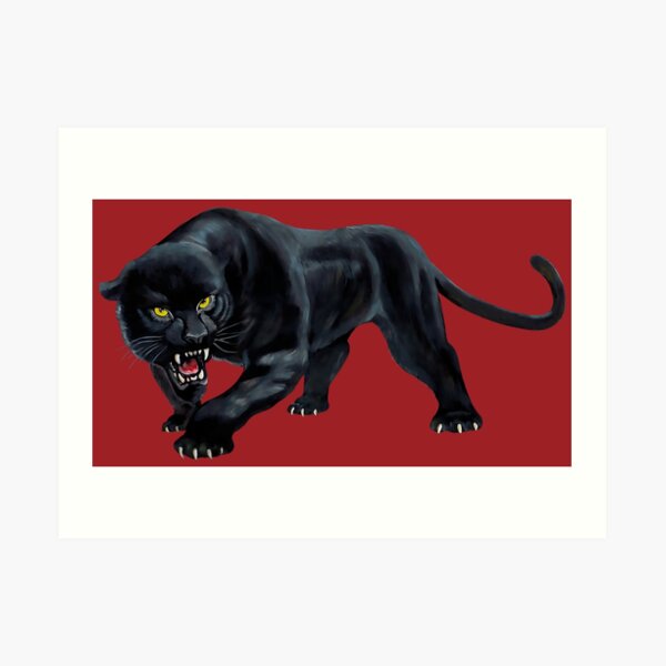 Black Panther Spirit of the Jungle Art Print for Sale by BluedarkArt