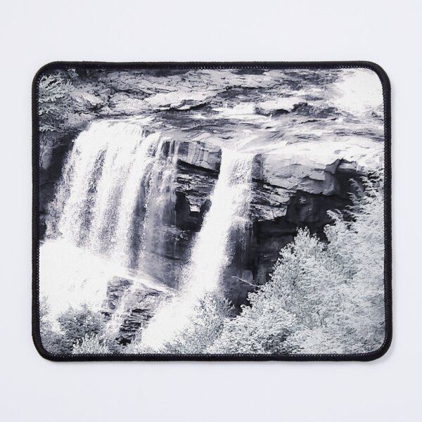 Item preview, West Virginia Blackwater Falls Black and White designed and sold by EloiseArt.