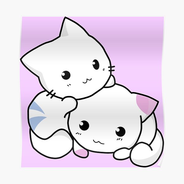 Cute cats cartoon Poster