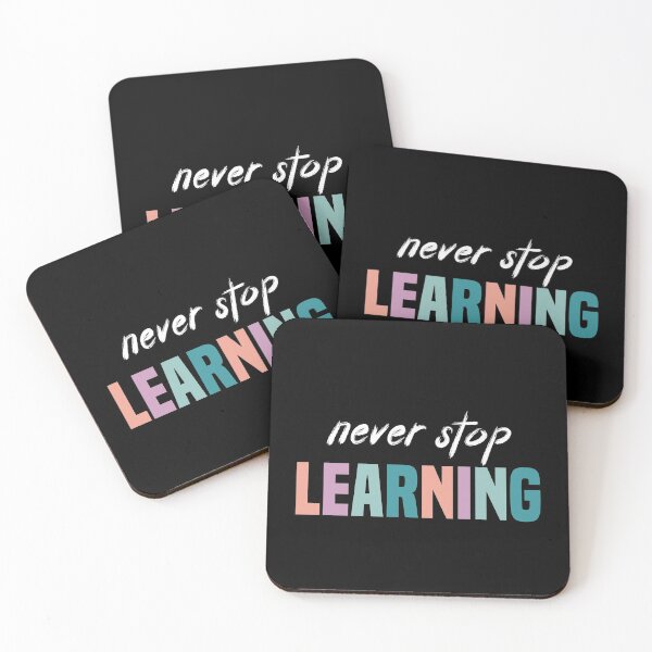 Item preview, never stop learning cute gift for Teacher - book lover -World teacher's Day - read a book day  designed and sold by QUEEN-WIVER.