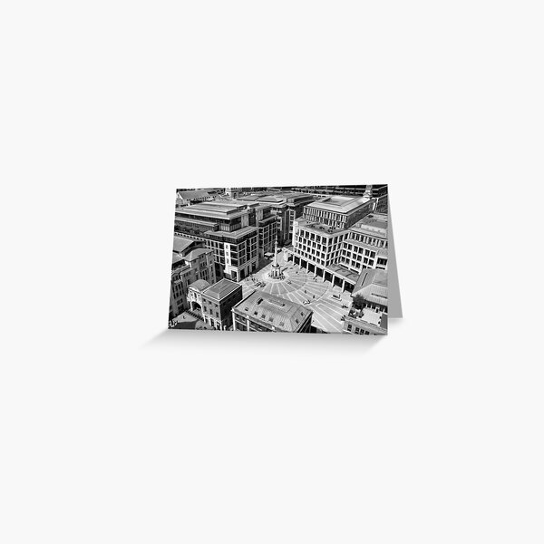 View looking down to Paternoster Square, London Greeting Card