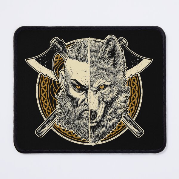 Item preview, Nordic Viking Wolf Ulfhednar Norse Pagan Warrior Ulfhedinn designed and sold by BluePagan.