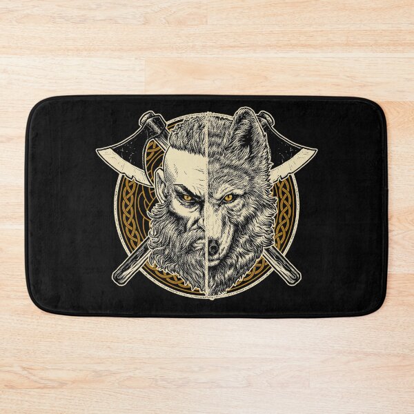 Item preview, Nordic Viking Wolf Ulfhednar Norse Pagan Warrior Ulfhedinn designed and sold by BluePagan.