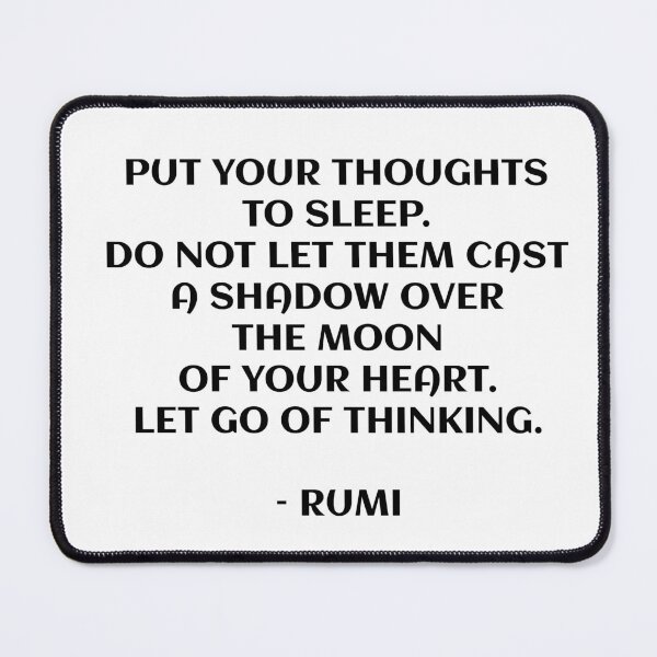 Item preview, Pon tus pensamientos a dormir - citas de Rumi designed and sold by Inspirationmotivation.