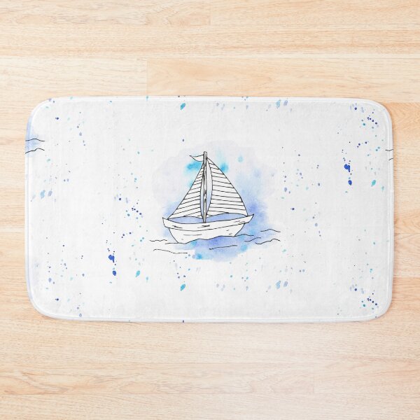 Item preview, Watercolor boat designed and sold by wunderfamily.
