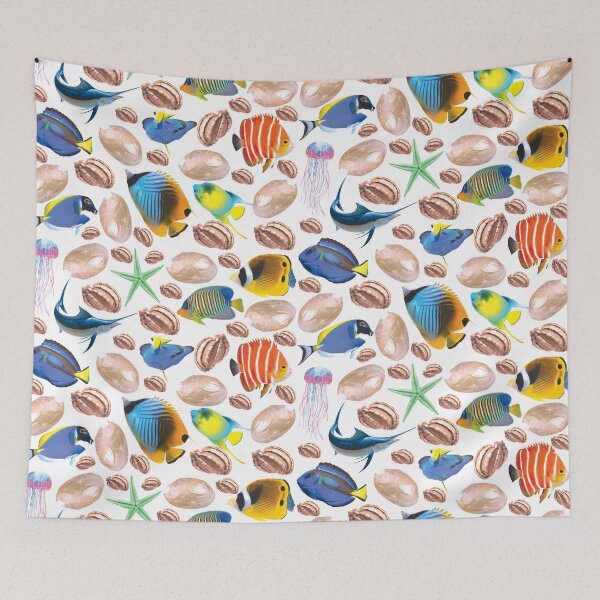 Item preview, cute ocean character patterns designed and sold by Special-Ninja.