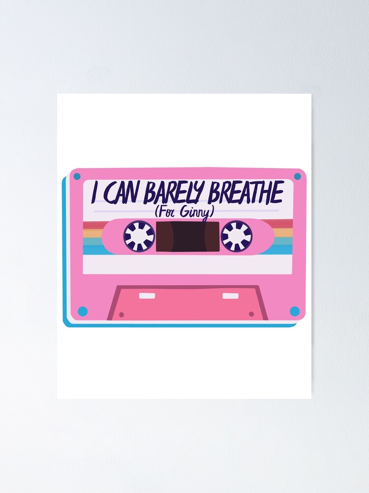 "Ginny and I Can Barely Breathe Rainbow Cassette Mixtape Design