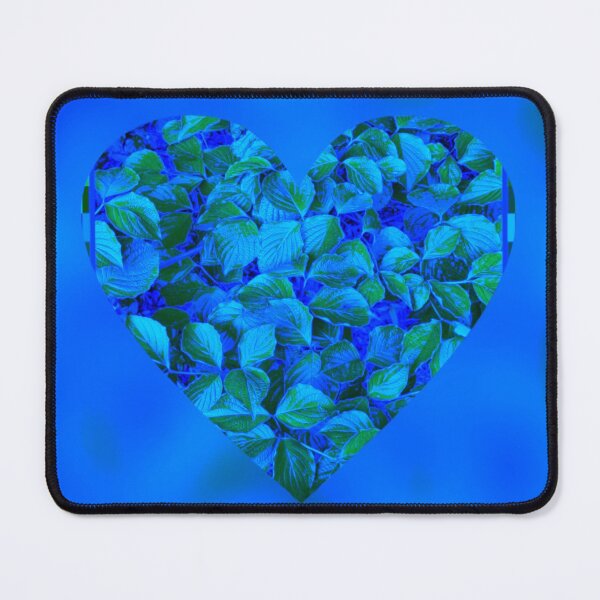 Item preview, A Heart Made of Blue and Green Dogwood Leaves designed and sold by Twittlefish.