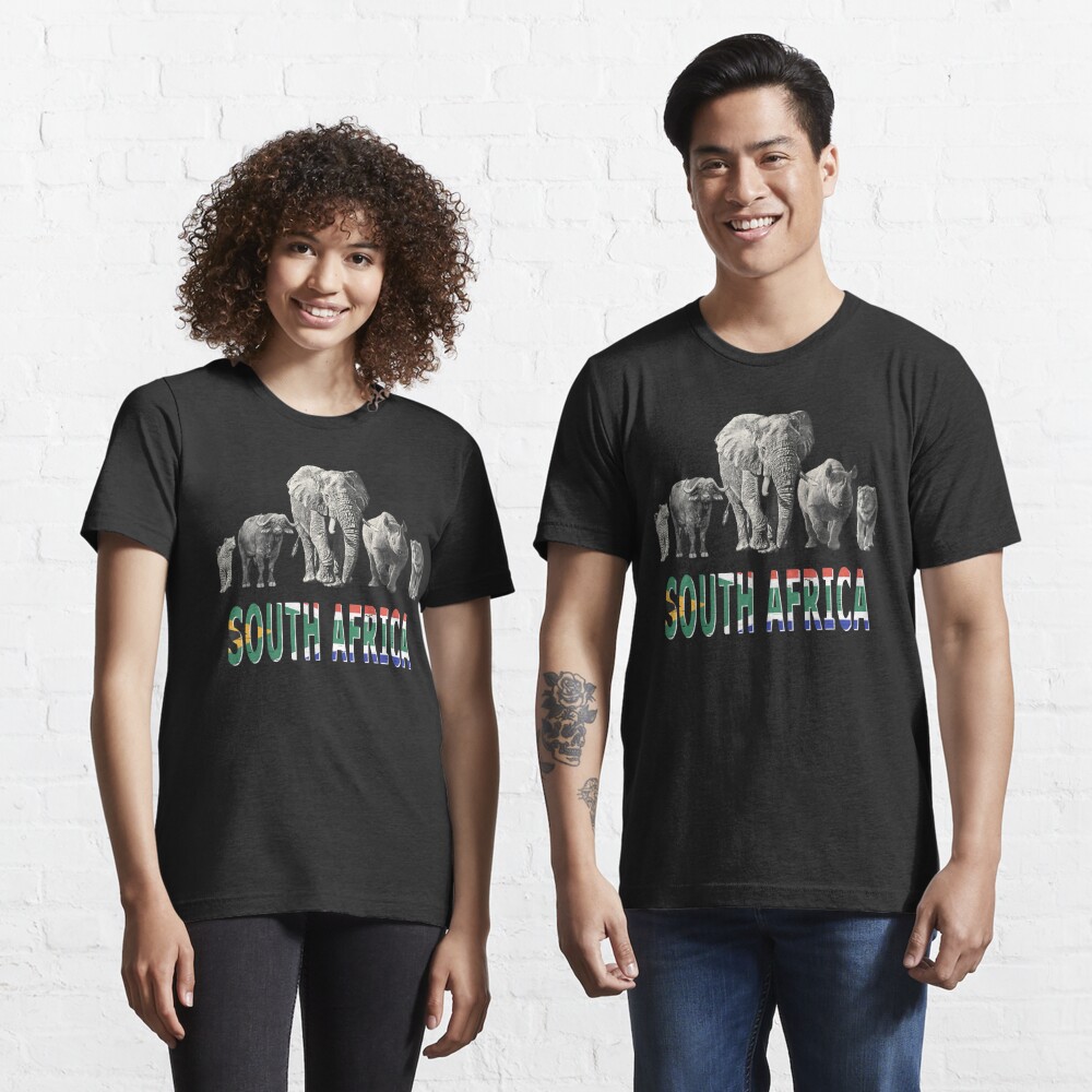 Africas Big Five South Africa Pride Wildlife T Shirt For Sale By Scotch Redbubble Big 7349