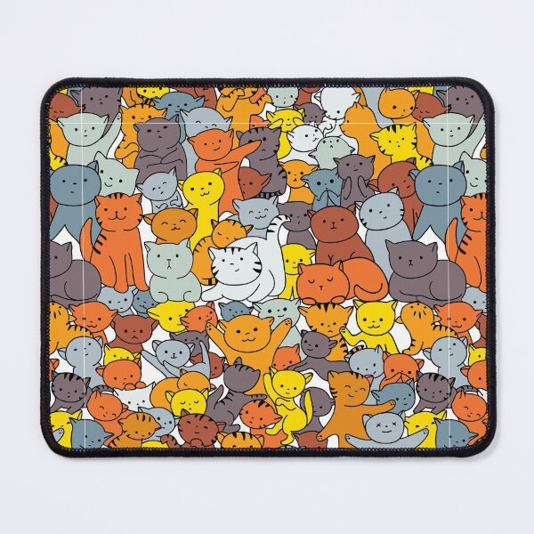 Item preview, Seamless Cute Pattern Of Cats, Simple Colorful Design, Cat Pattern designed and sold by PandaSoul.
