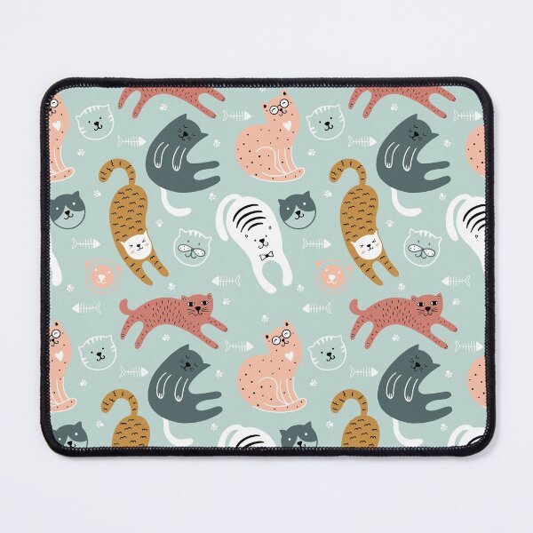 Item preview, Cute Pattern Of Cats, Simple Colorful Design, Cat Pattern designed and sold by PandaSoul.
