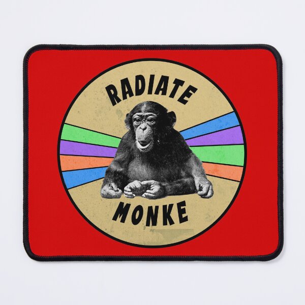 Item preview, Radiate monke monkey funny happy chimp meme designed and sold by Captain-Jackson.