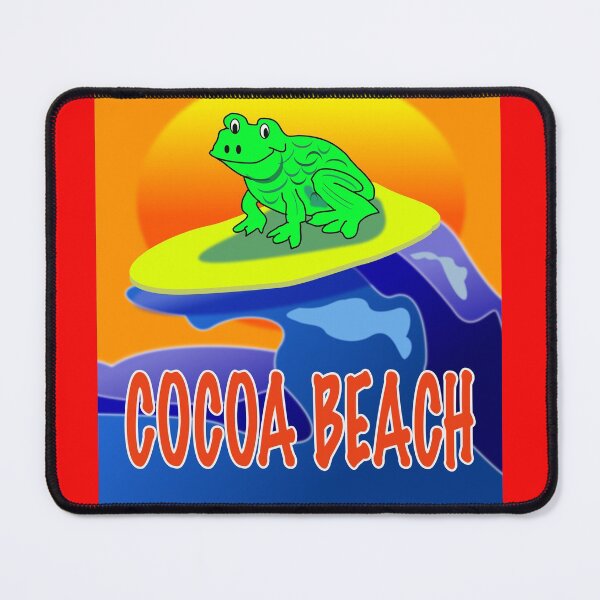 Item preview, Frog Surfing Cocoa Beach designed and sold by EdwardMonet.