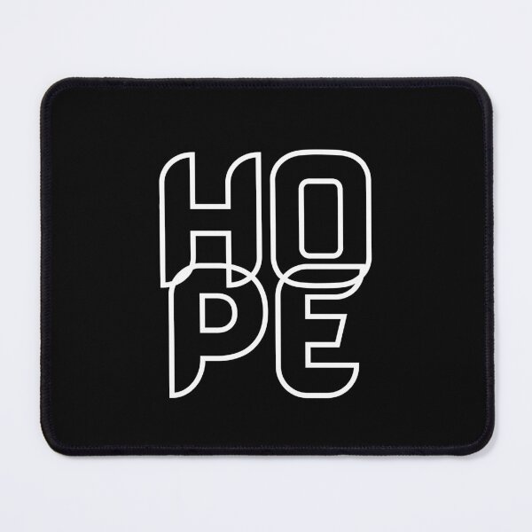 Item preview, HOPE Simple Bold Typography Black White designed and sold by macfriends.