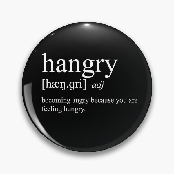 Item preview, hangry - definition designed and sold by Silly Lily.